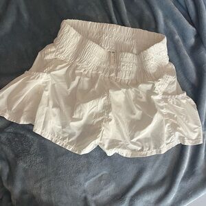 Free People Movement Get Your Flirt On Shorts size L White